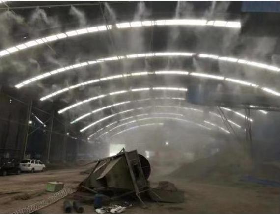 山西長治卓越水泥廠噴霧降塵工程(圖文)